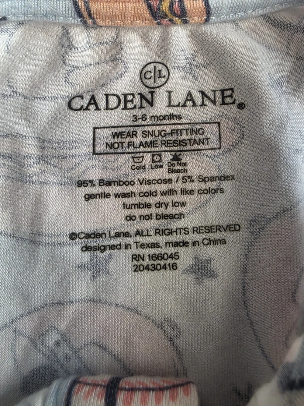 Caden Lane Gray Sleeveless Romper with Peach and Tan Sports Icons